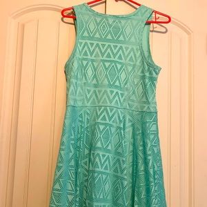 Aqua large mid thigh dress